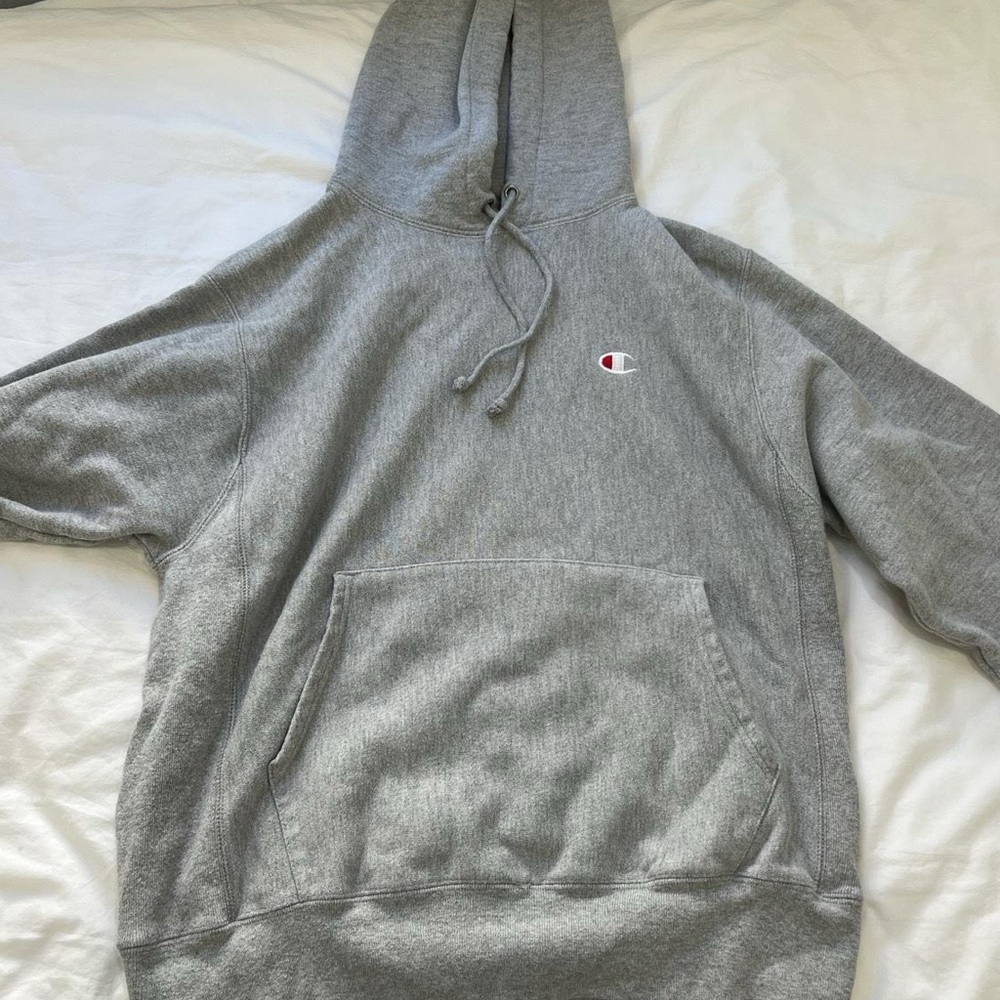 Grey champion hoodie
